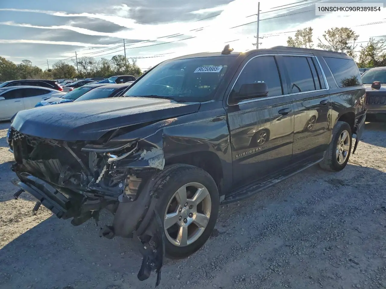 1GNSCHKC9GR389854 2016 Chevrolet Suburban C1500 Lt