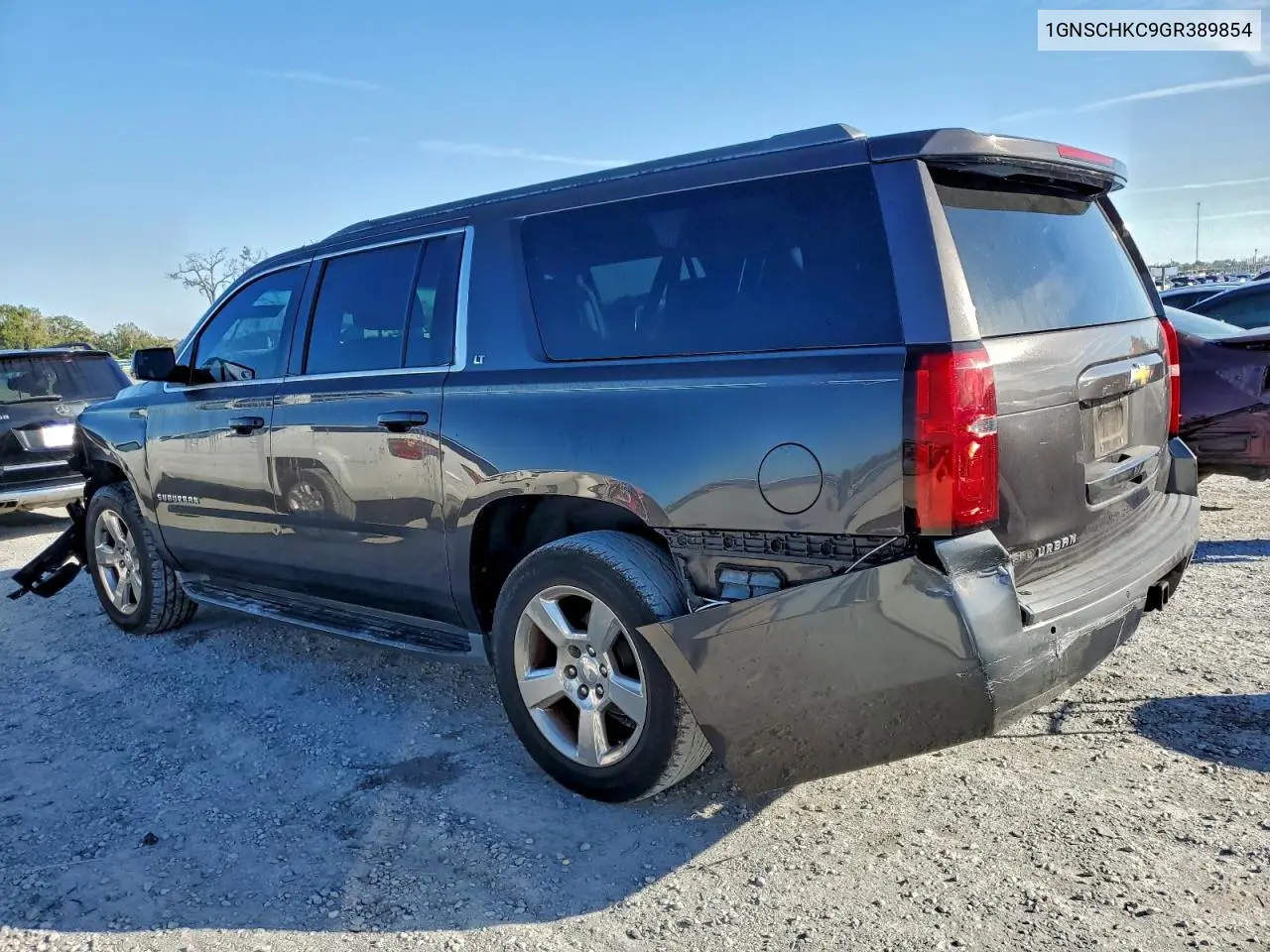 1GNSCHKC9GR389854 2016 Chevrolet Suburban C1500 Lt
