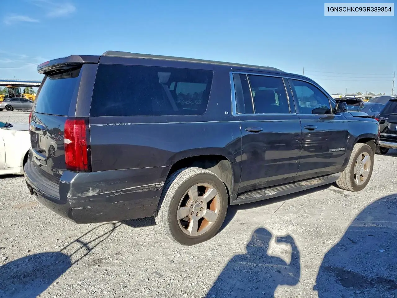 1GNSCHKC9GR389854 2016 Chevrolet Suburban C1500 Lt