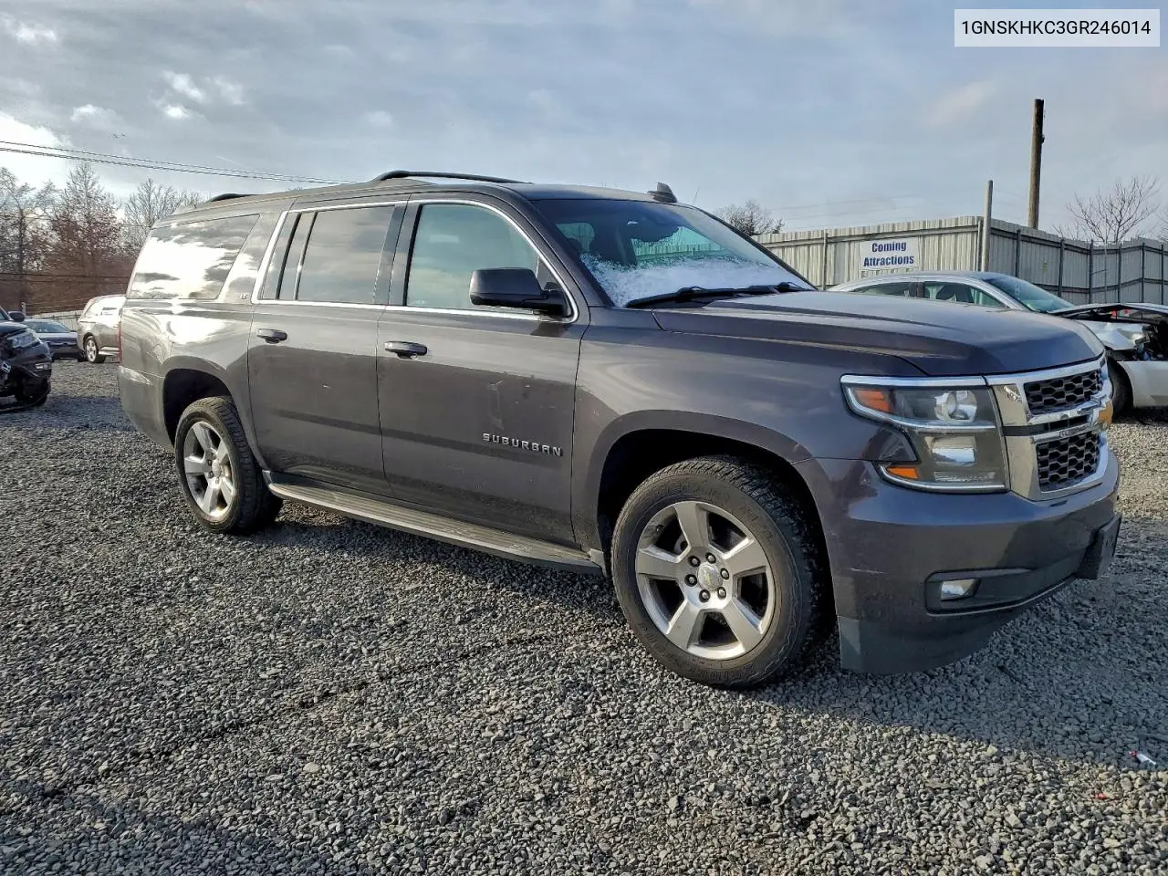 1GNSKHKC3GR246014 2016 Chevrolet Suburban K1500 Lt