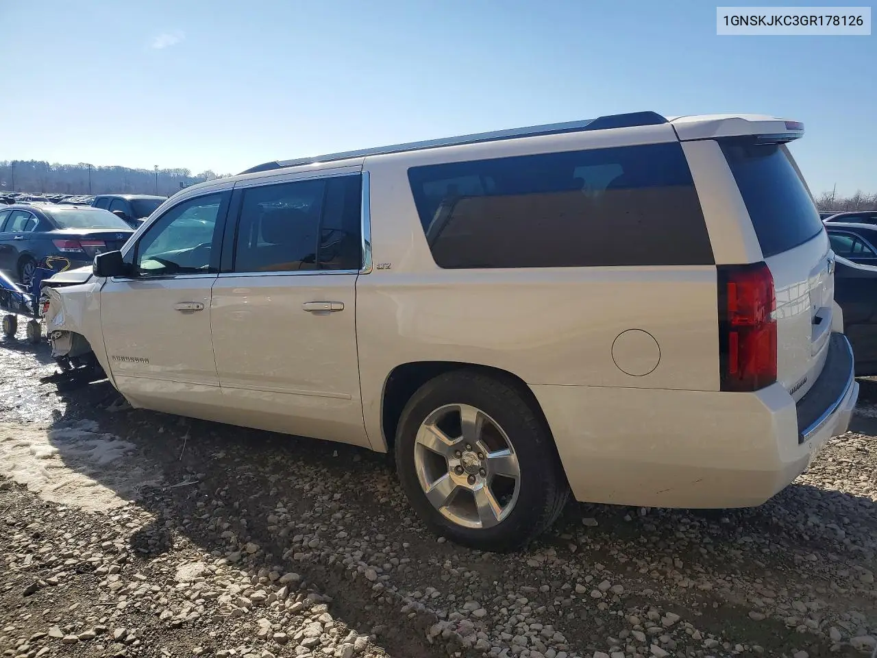 1GNSKJKC3GR178126 2016 Chevrolet Suburban K1500 Ltz