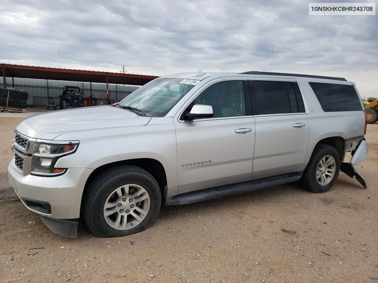 1GNSKHKC8HR243708 2017 Chevrolet Suburban K1500 Lt