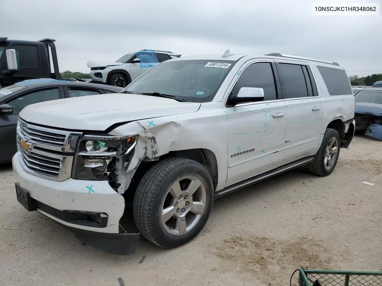 2017 Chevrolet Suburban C1500 Premier VIN: 1GNSCJKC1HR348062 Lot: 49817314