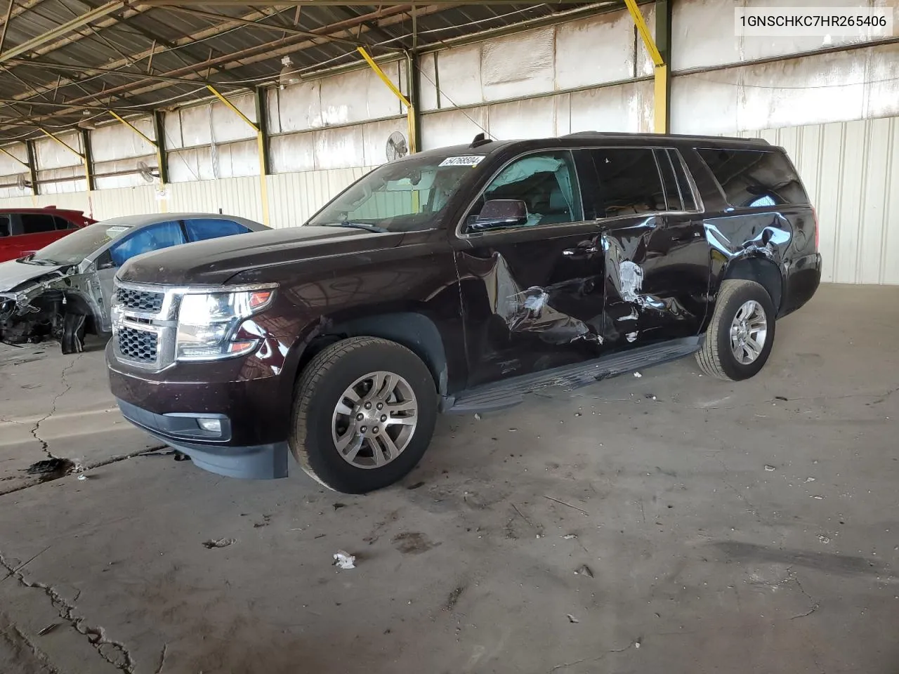 1GNSCHKC7HR265406 2017 Chevrolet Suburban C1500 Lt