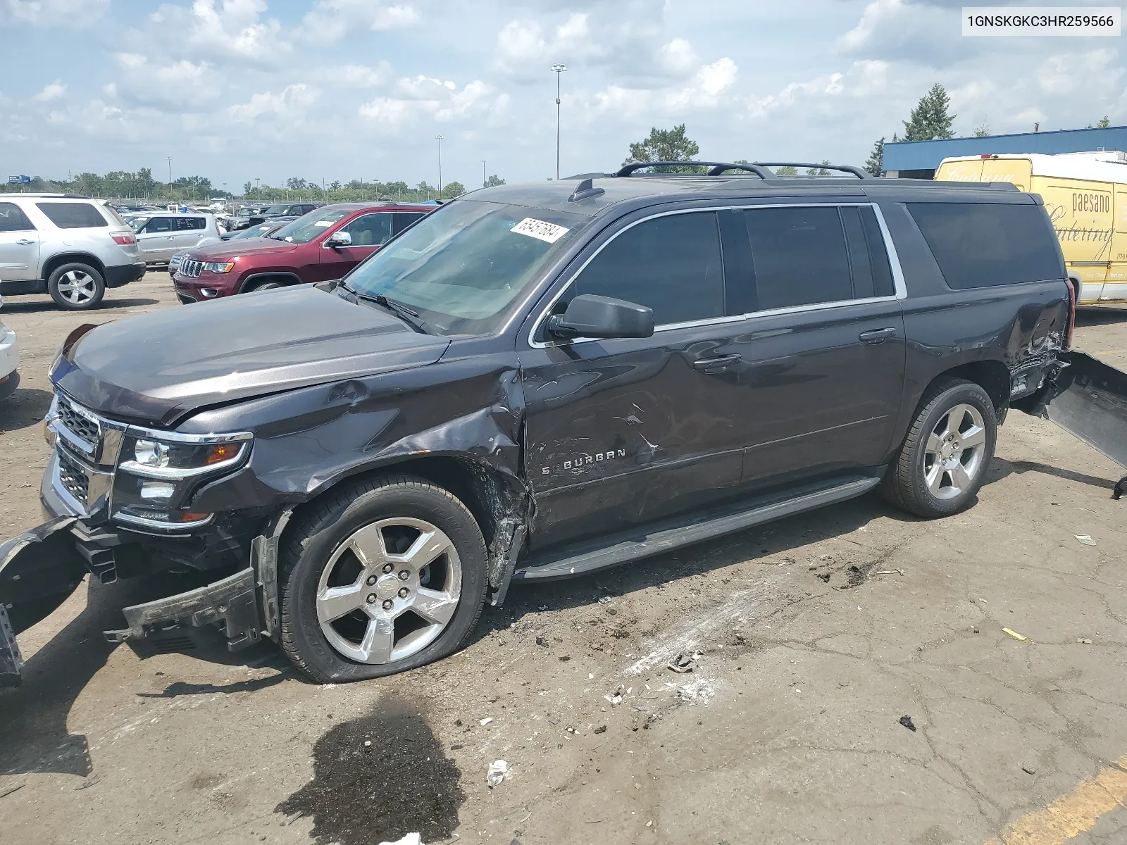 2017 Chevrolet Suburban K1500 Ls VIN: 1GNSKGKC3HR259566 Lot: 65457684