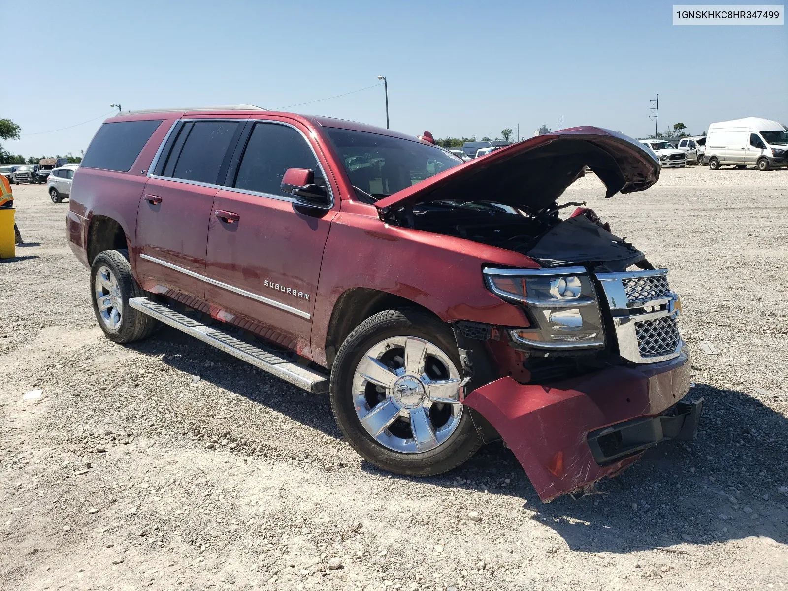 2017 Chevrolet Suburban K1500 Lt VIN: 1GNSKHKC8HR347499 Lot: 67575054