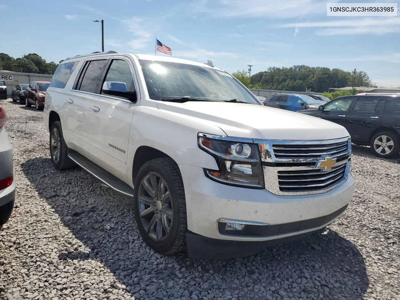 1GNSCJKC3HR363985 2017 Chevrolet Suburban C1500 Premier