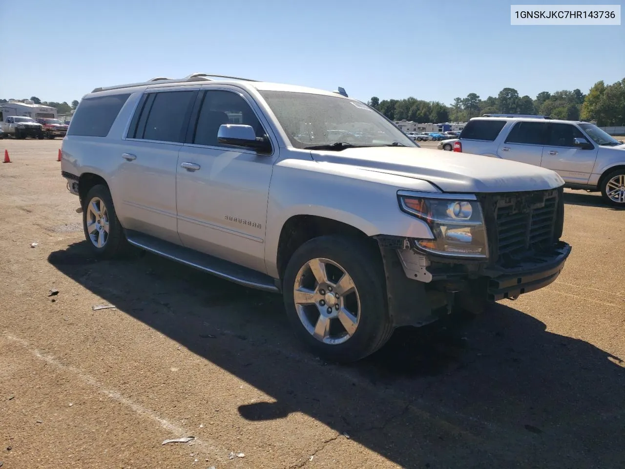 2017 Chevrolet Suburban K1500 Premier VIN: 1GNSKJKC7HR143736 Lot: 69803354