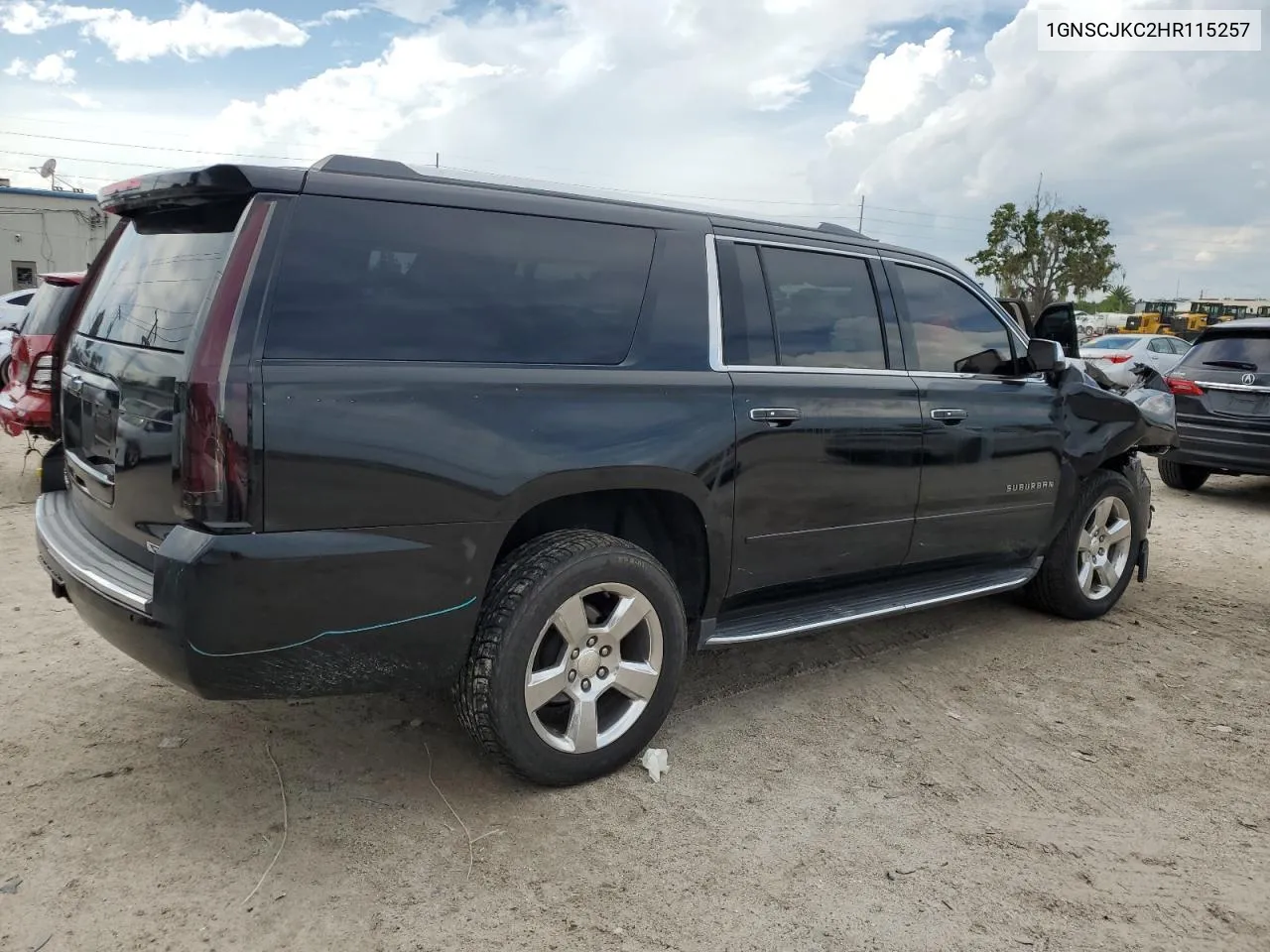 1GNSCJKC2HR115257 2017 Chevrolet Suburban C1500 Premier