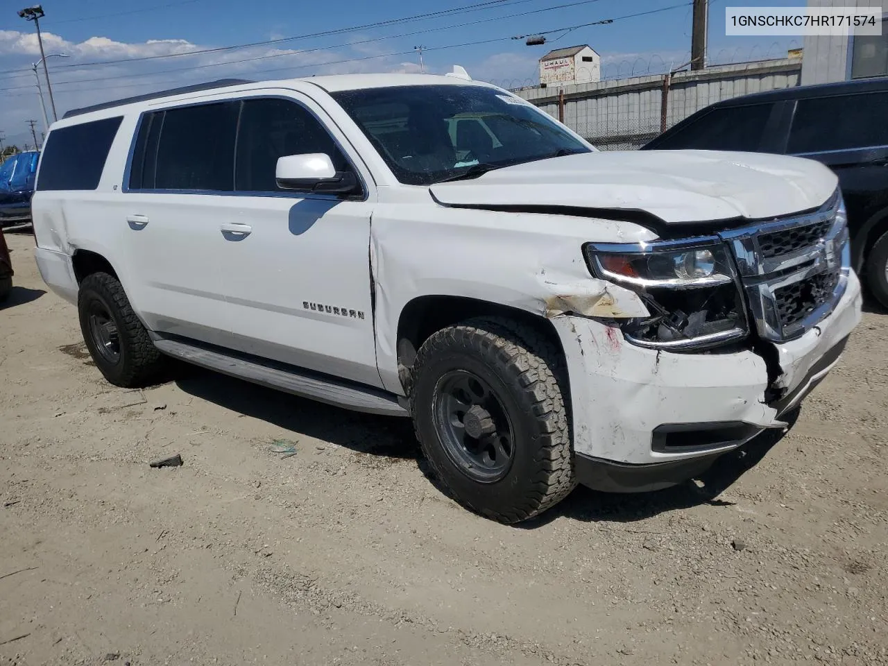 2017 Chevrolet Suburban C1500 Lt VIN: 1GNSCHKC7HR171574 Lot: 70638504