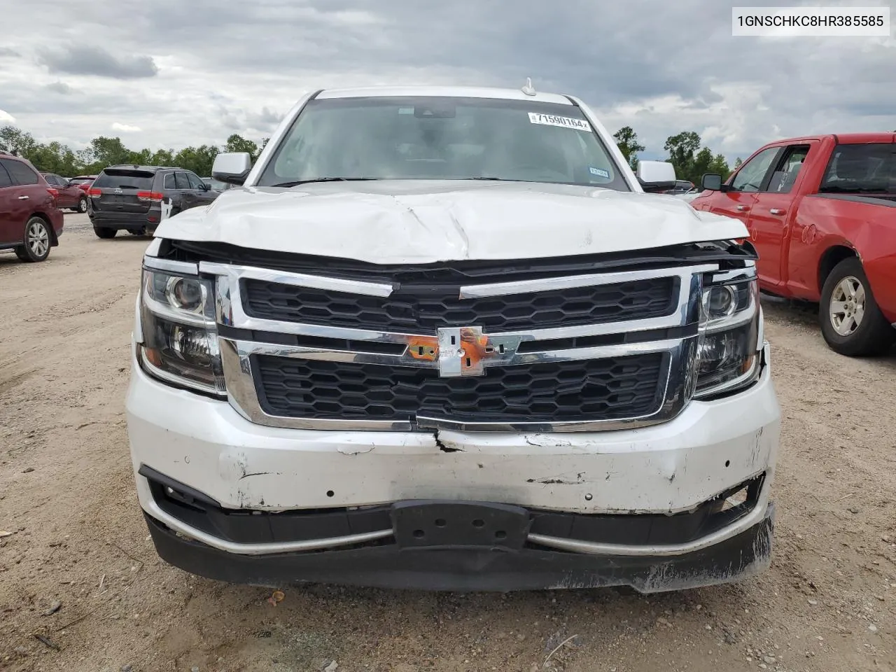 2017 Chevrolet Suburban C1500 Lt VIN: 1GNSCHKC8HR385585 Lot: 71590164