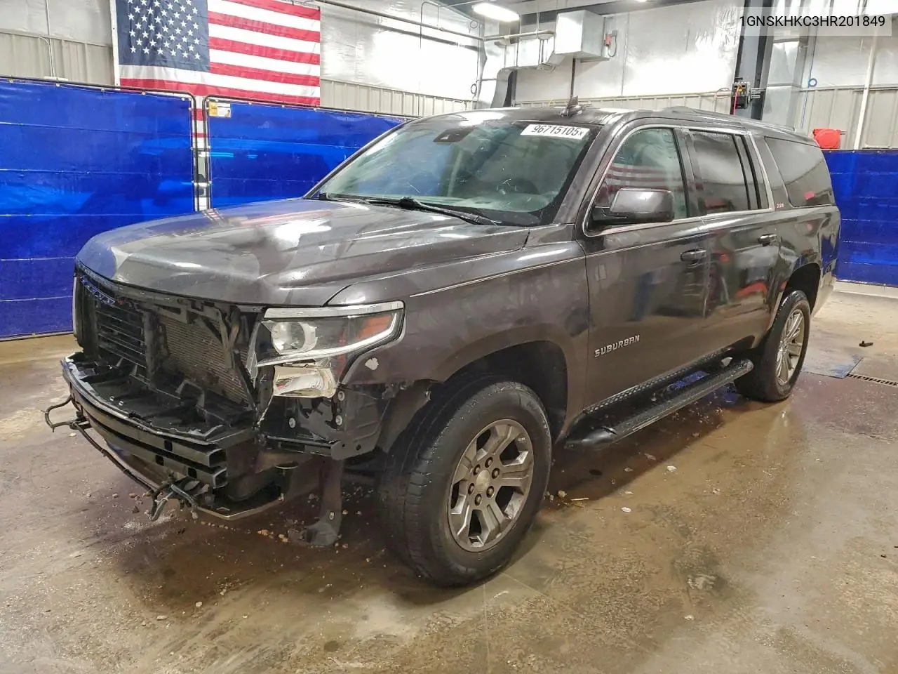 1GNSKHKC3HR201849 2017 Chevrolet Suburban K1500 Lt