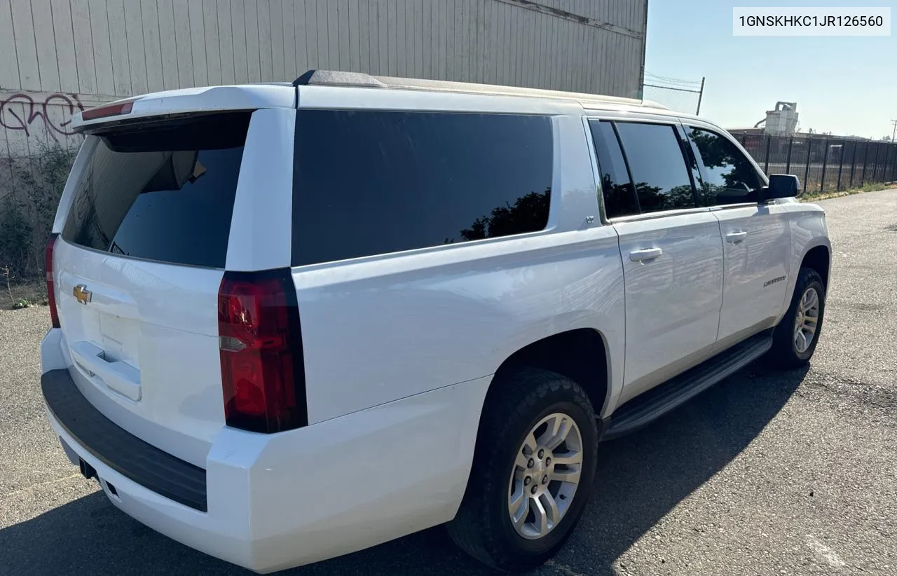 1GNSKHKC1JR126560 2018 Chevrolet Suburban K1500 Lt