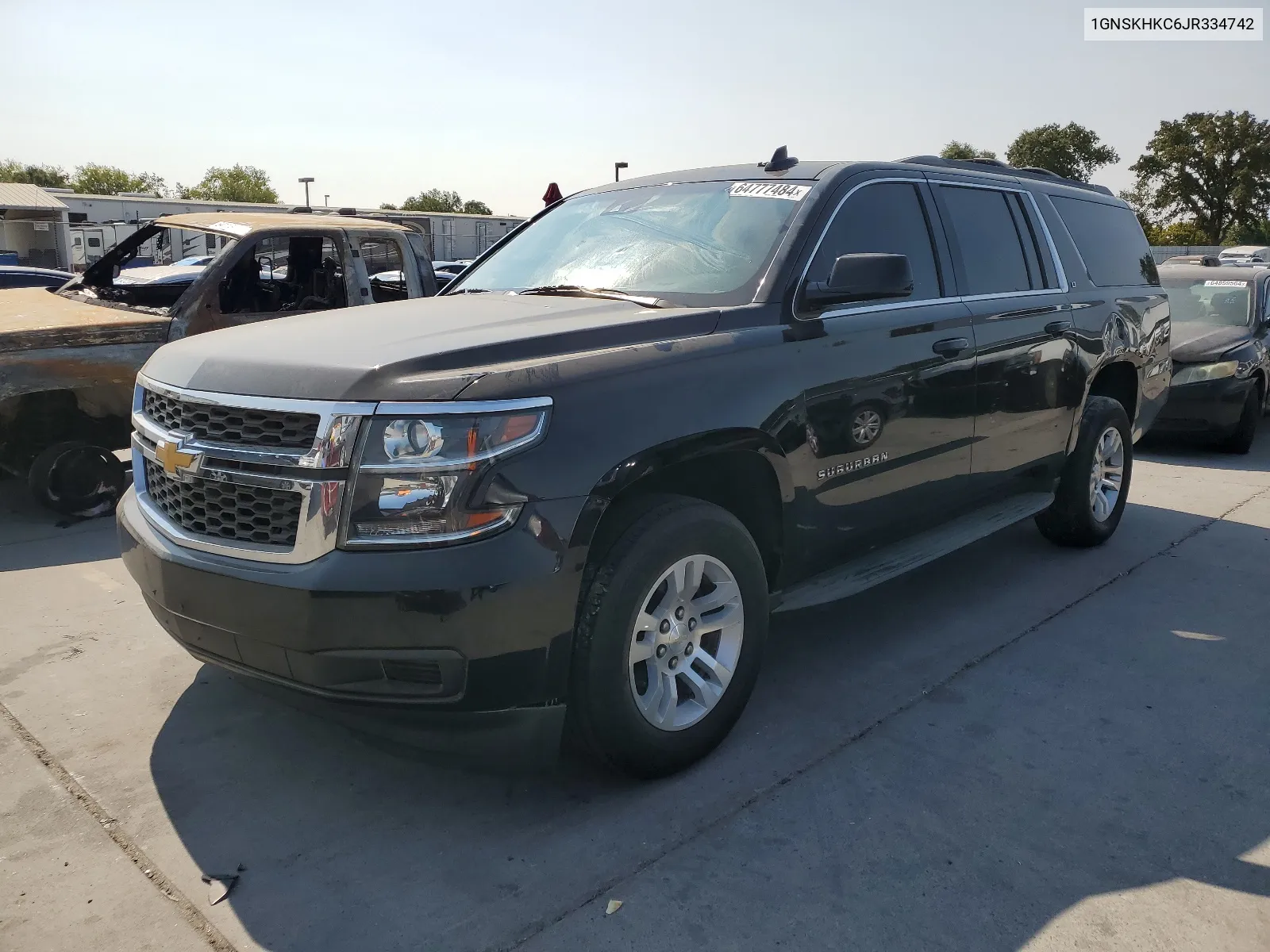 2018 Chevrolet Suburban K1500 Lt VIN: 1GNSKHKC6JR334742 Lot: 64777484