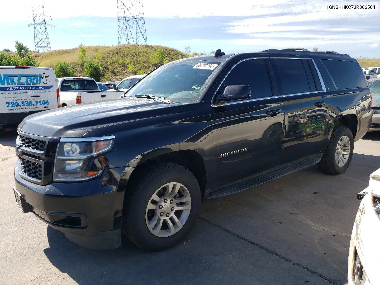 2018 Chevrolet Suburban K1500 Lt VIN: 1GNSKHKC7JR366504 Lot: 66703194