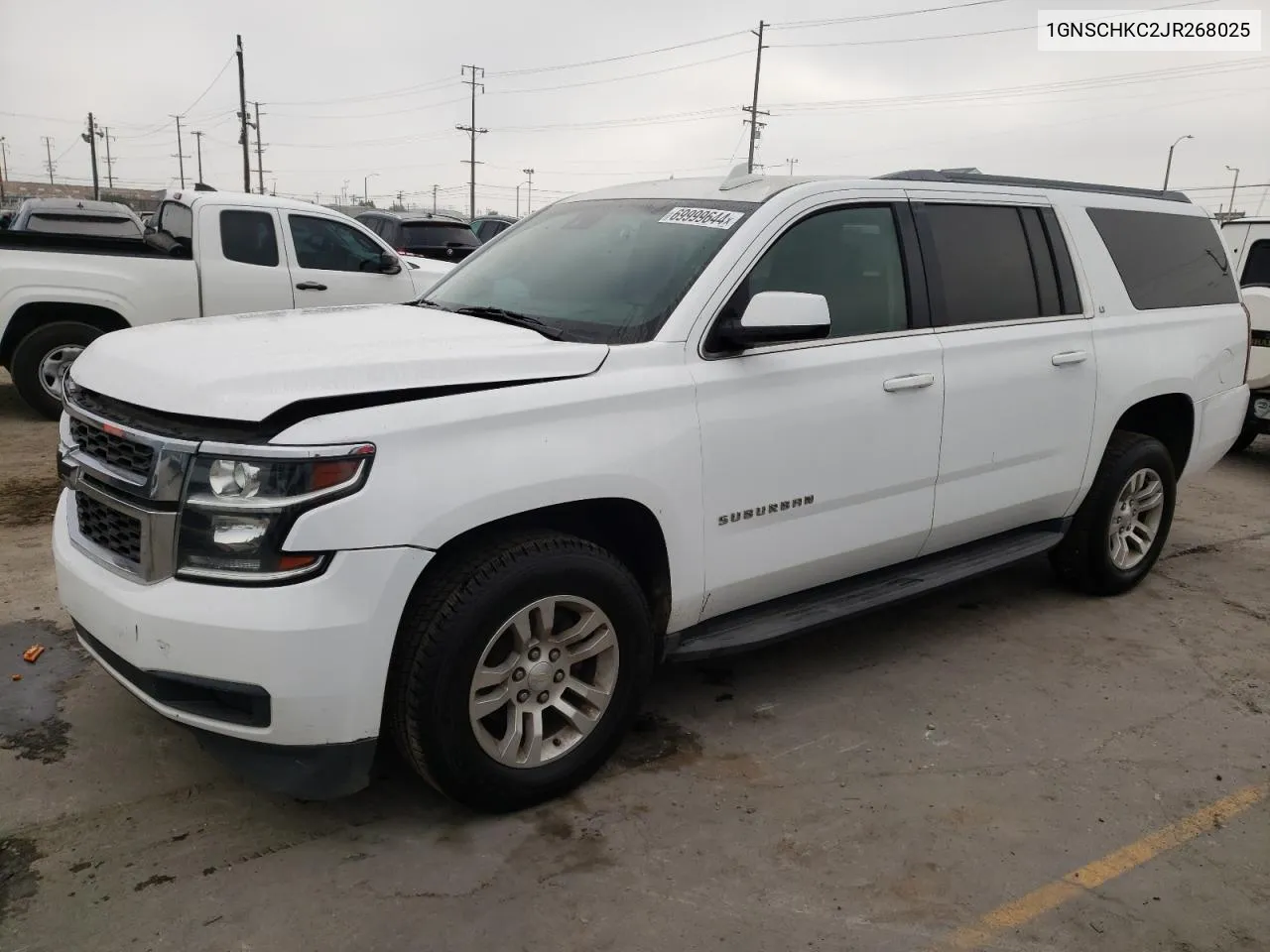 1GNSCHKC2JR268025 2018 Chevrolet Suburban C1500 Lt