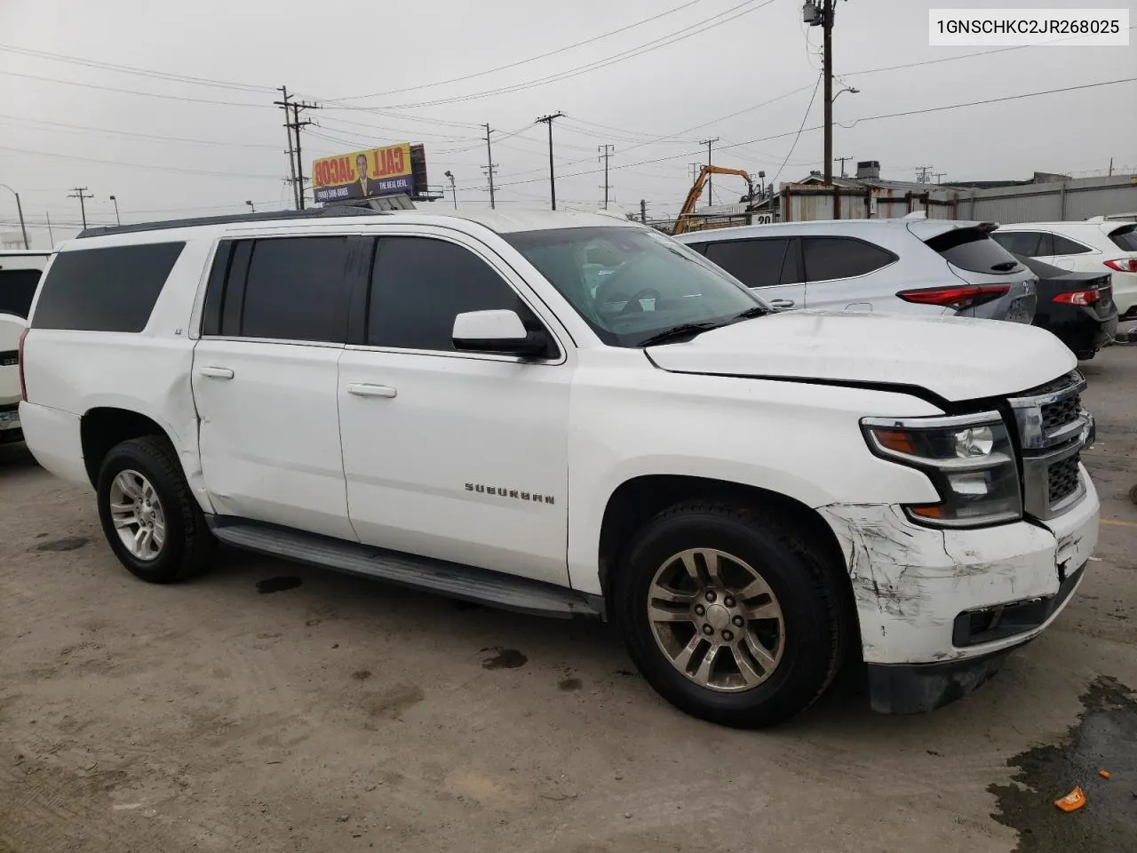 1GNSCHKC2JR268025 2018 Chevrolet Suburban C1500 Lt