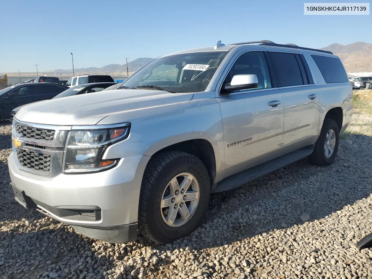 2018 Chevrolet Suburban K1500 Lt VIN: 1GNSKHKC4JR117139 Lot: 70293104