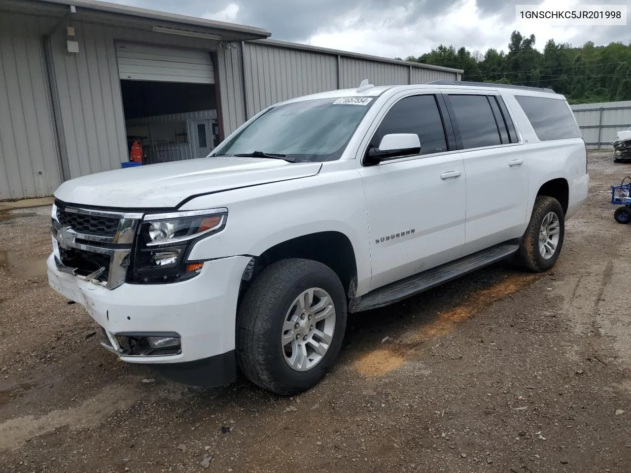 2018 Chevrolet Suburban C1500 Lt VIN: 1GNSCHKC5JR201998 Lot: 71657554