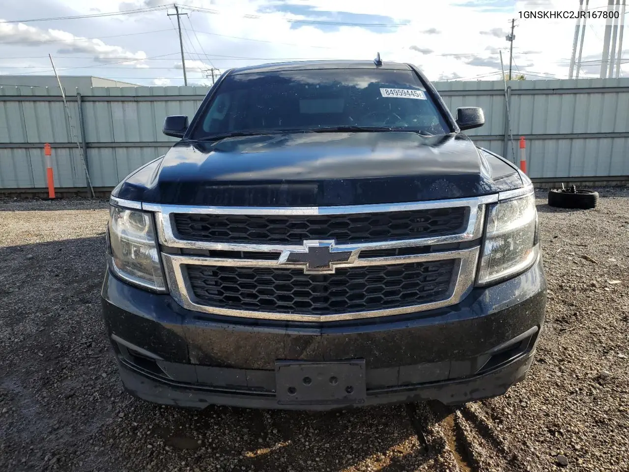 1GNSKHKC2JR167800 2018 Chevrolet Suburban K1500 Lt