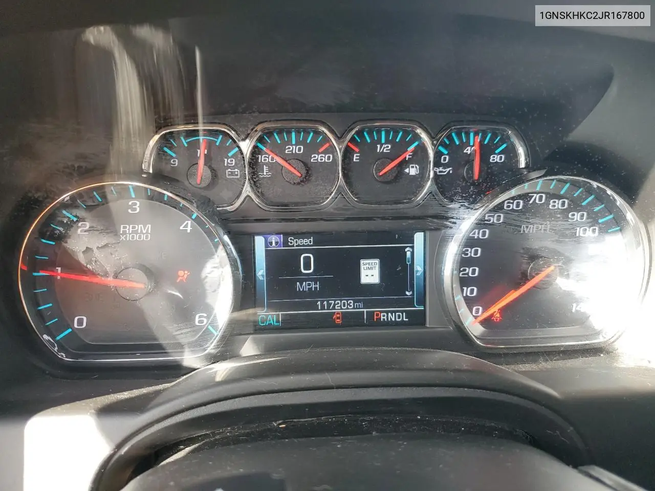 1GNSKHKC2JR167800 2018 Chevrolet Suburban K1500 Lt