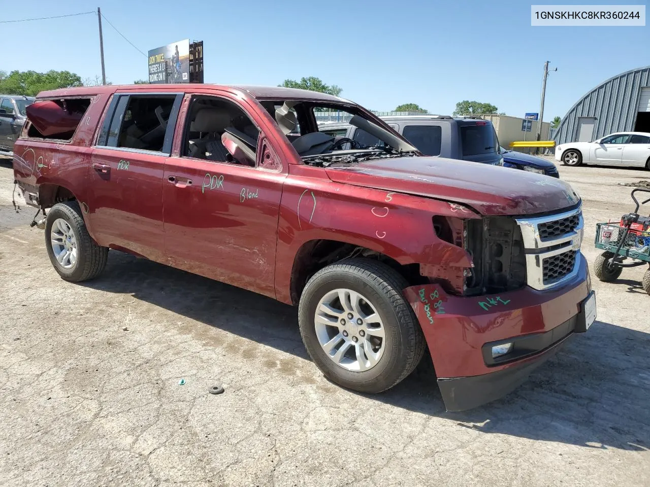 2019 Chevrolet Suburban K1500 Lt VIN: 1GNSKHKC8KR360244 Lot: 53742834