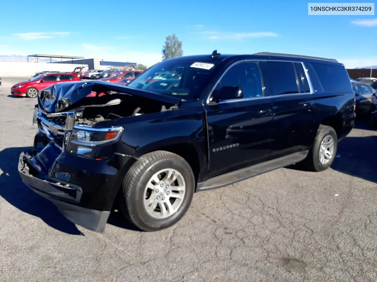 2019 Chevrolet Suburban C1500 Lt VIN: 1GNSCHKC3KR374209 Lot: 54090234