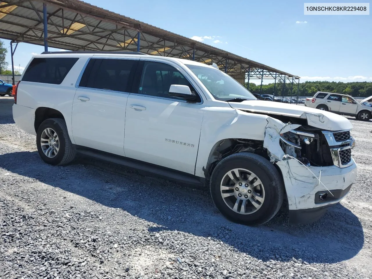 2019 Chevrolet Suburban C1500 Lt VIN: 1GNSCHKC8KR229408 Lot: 62840444