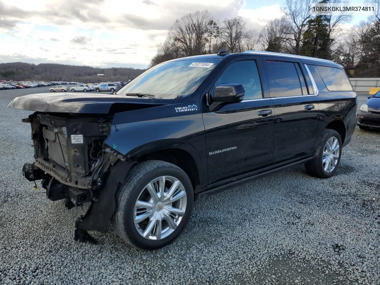 2021 Chevrolet Suburban K1500 High Country VIN: 1GNSKGKL3MR374811 Lot: 41027694