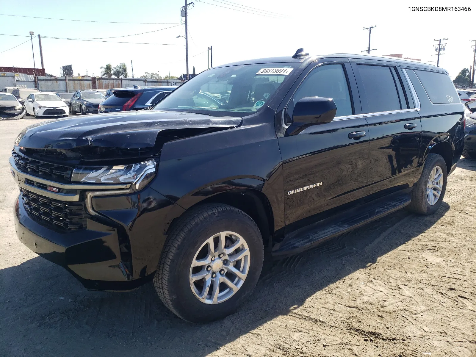 2021 Chevrolet Suburban C1500 Ls VIN: 1GNSCBKD8MR163466 Lot: 66813694