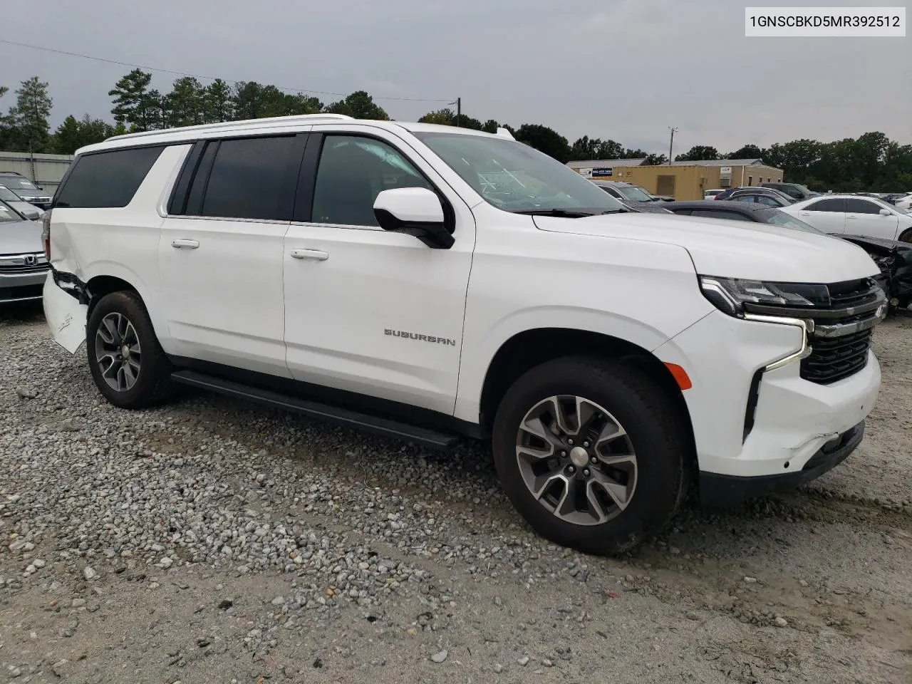 2021 Chevrolet Suburban C1500 Ls VIN: 1GNSCBKD5MR392512 Lot: 71238124