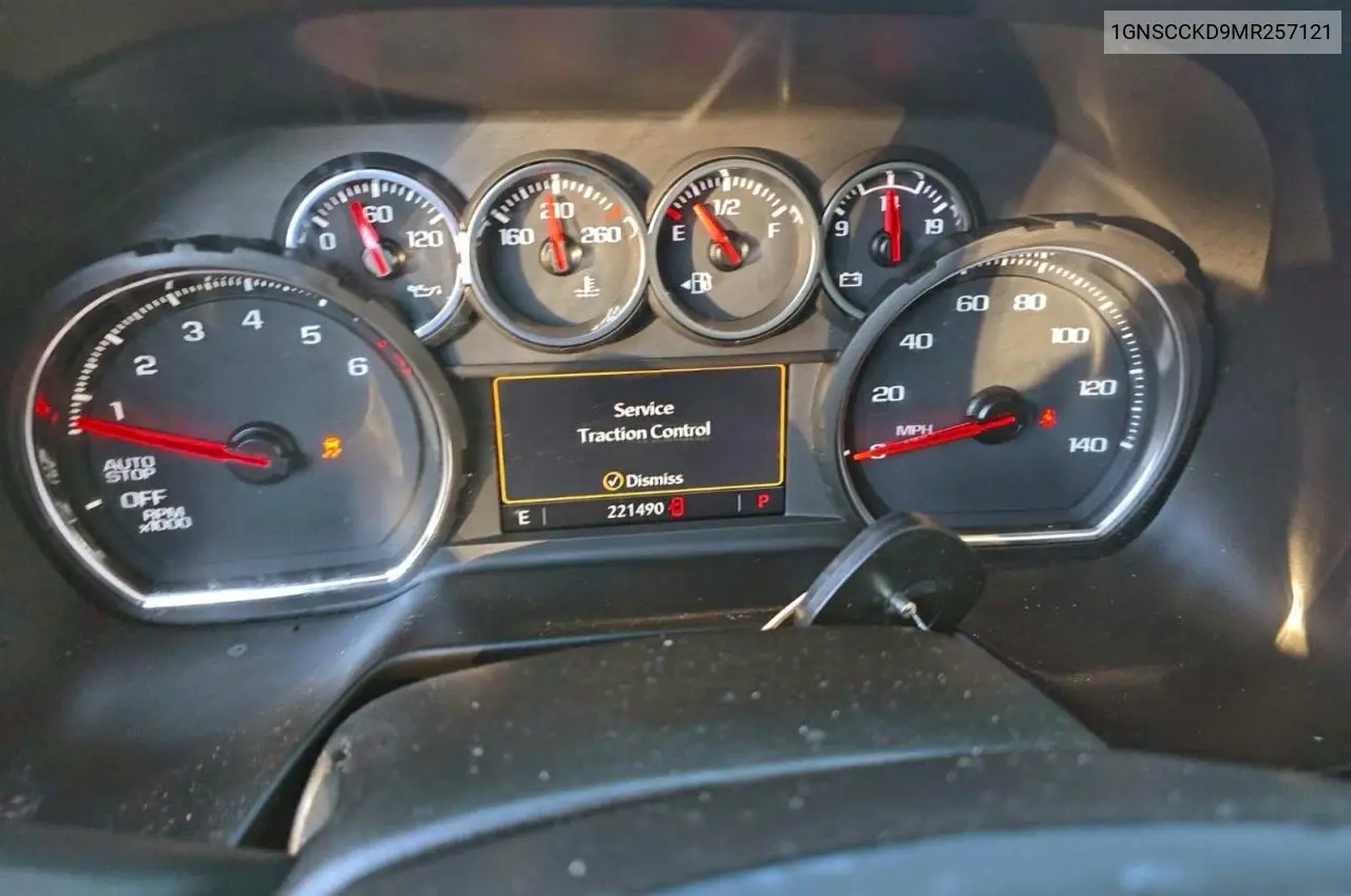 1GNSCCKD9MR257121 2021 Chevrolet Suburban C1500 Lt