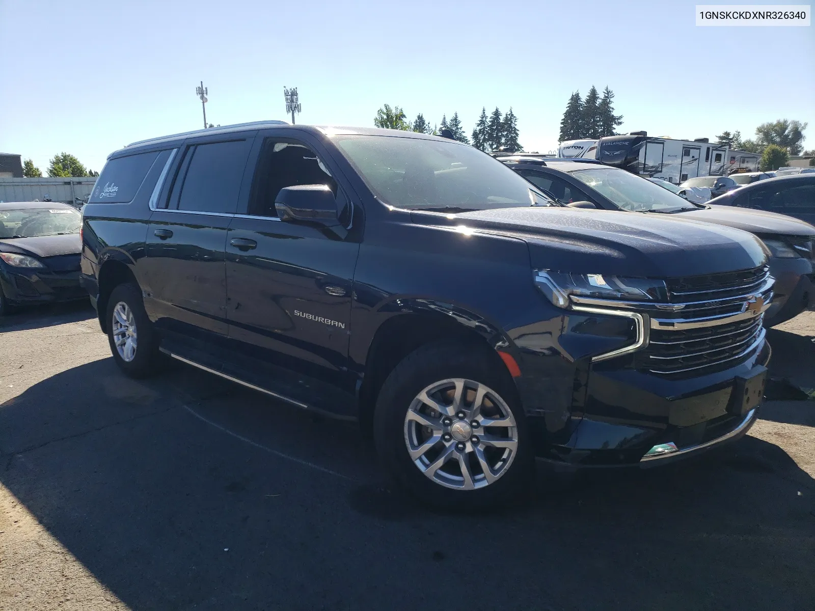 2022 Chevrolet Suburban K1500 Lt VIN: 1GNSKCKDXNR326340 Lot: 63904524