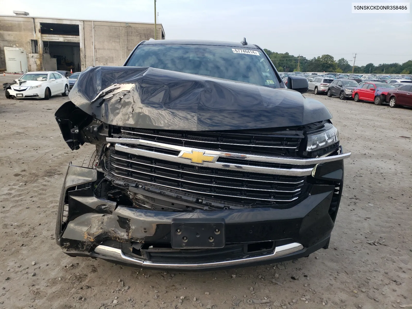 1GNSKCKD0NR358486 2022 Chevrolet Suburban K1500 Lt