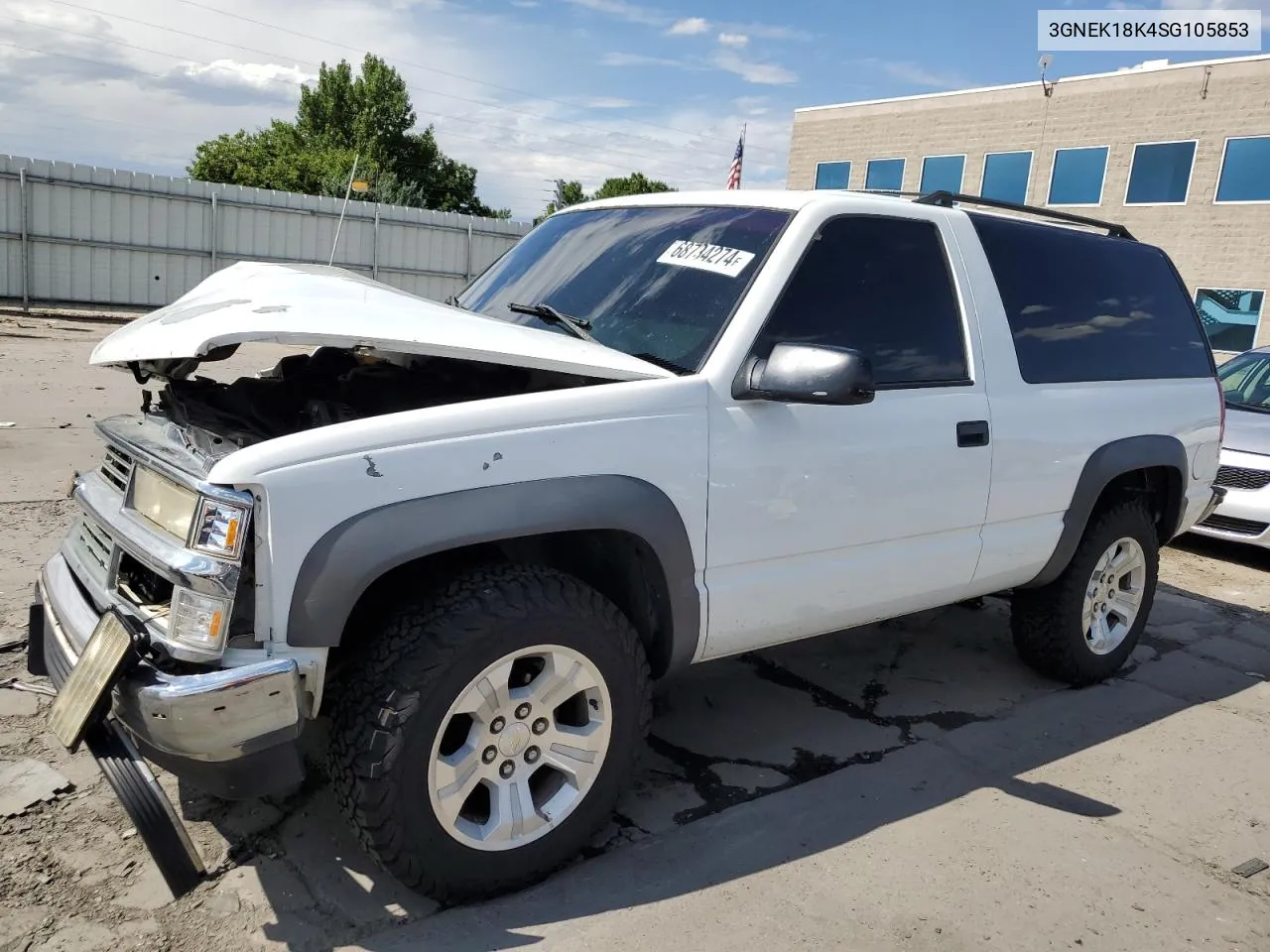 1995 Chevrolet Tahoe K1500 VIN: 3GNEK18K4SG105853 Lot: 68734274