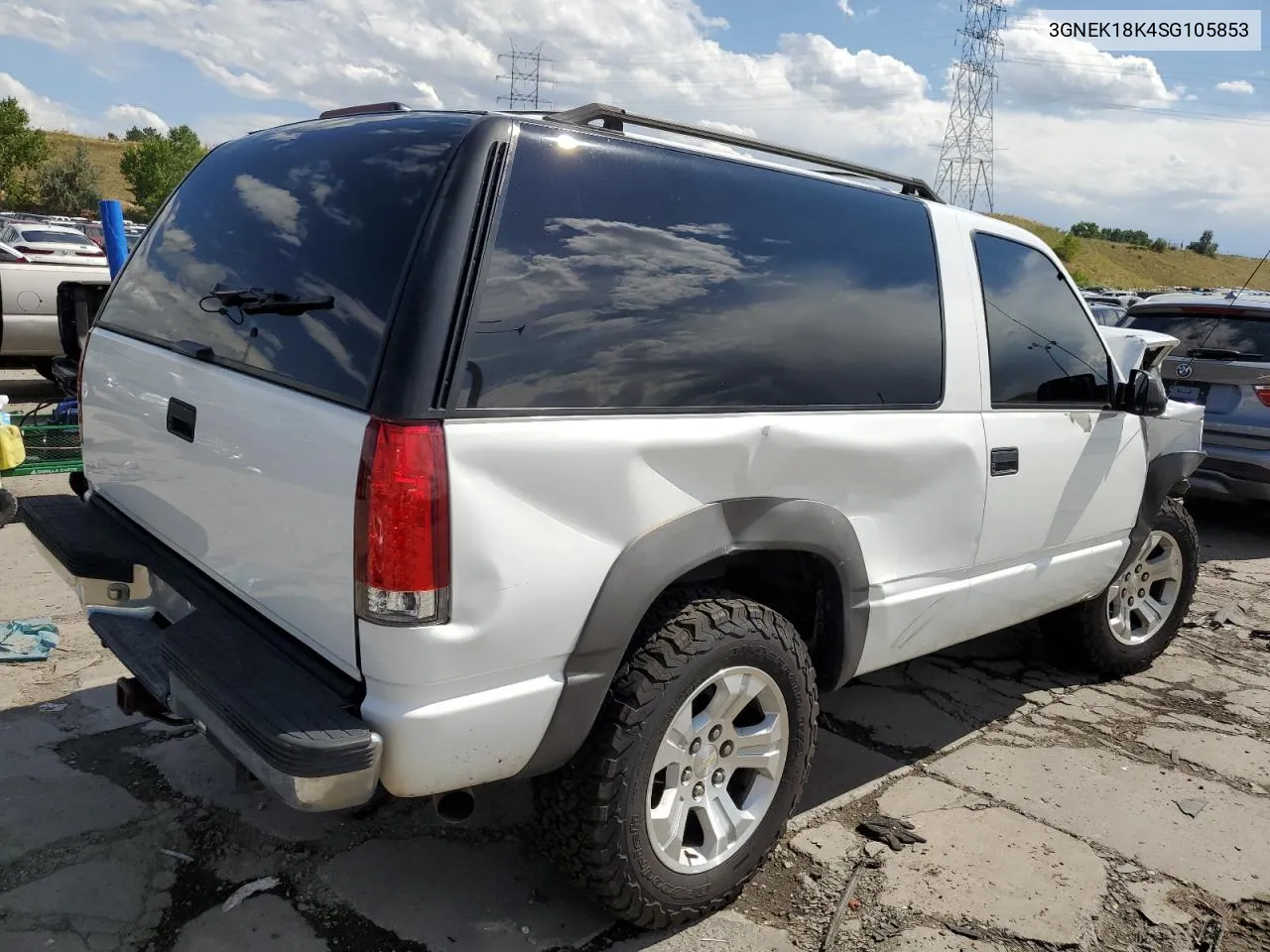 1995 Chevrolet Tahoe K1500 VIN: 3GNEK18K4SG105853 Lot: 68734274