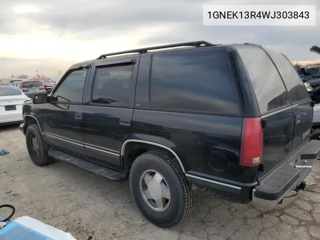 1998 Chevrolet Tahoe K1500 VIN: 1GNEK13R4WJ303843 Lot: 56234284