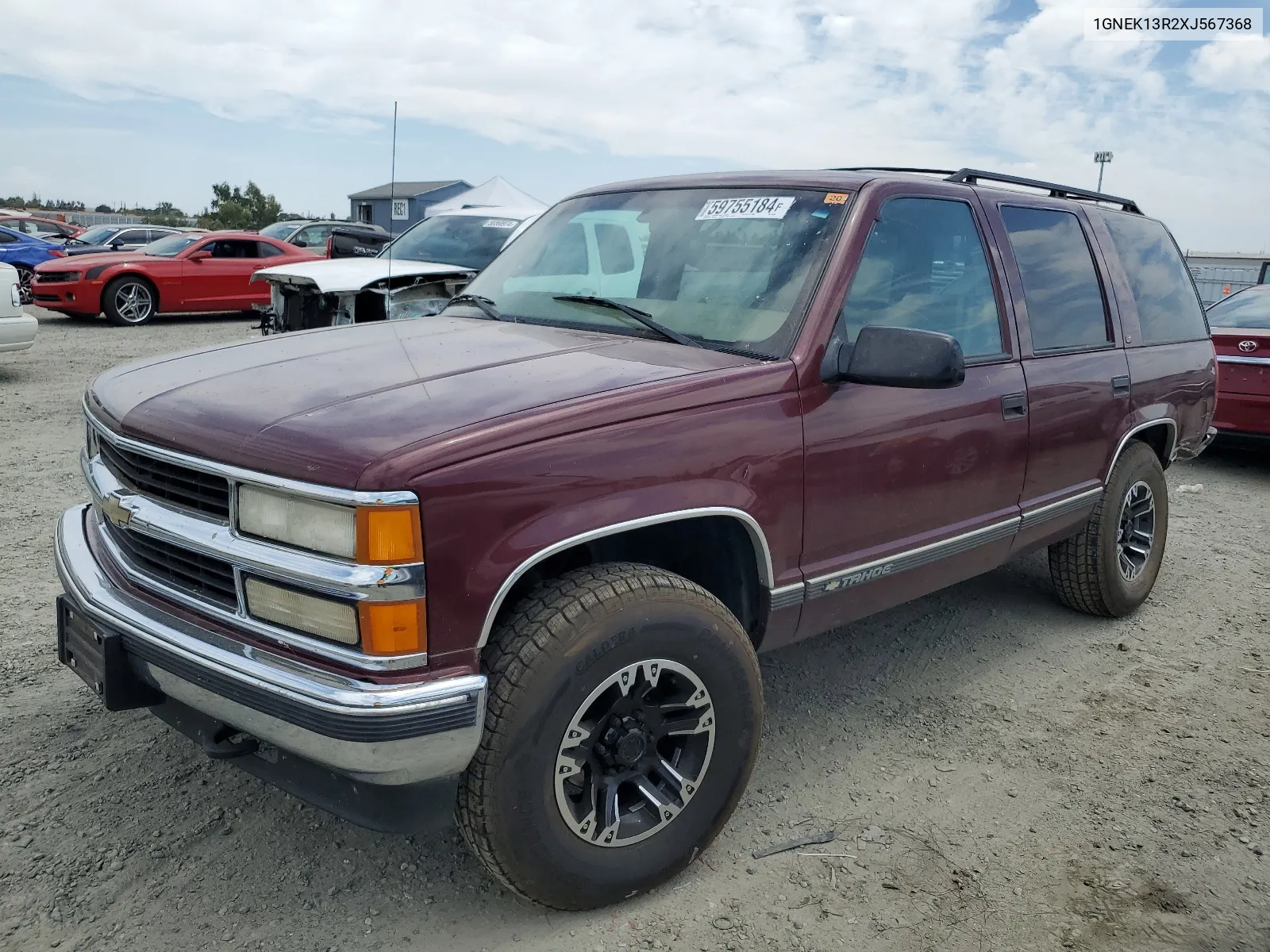 1999 Chevrolet Tahoe K1500 VIN: 1GNEK13R2XJ567368 Lot: 59755184