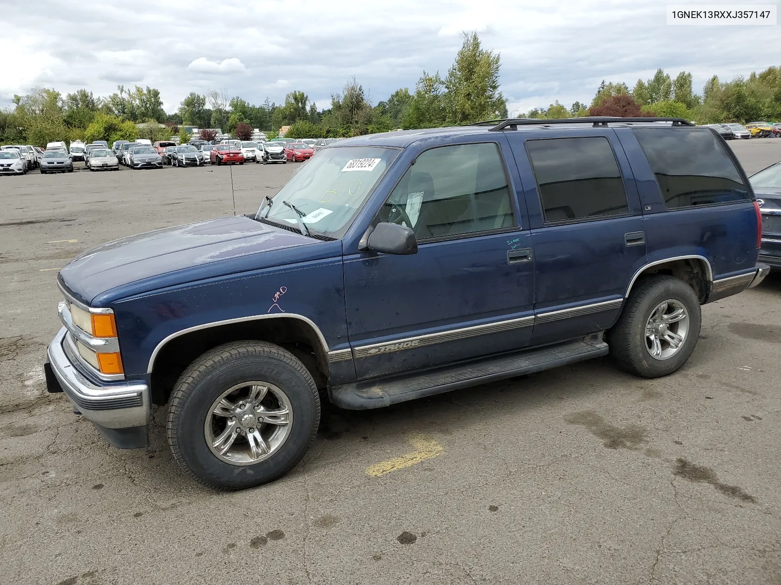 1999 Chevrolet Tahoe K1500 VIN: 1GNEK13RXXJ357147 Lot: 68319224