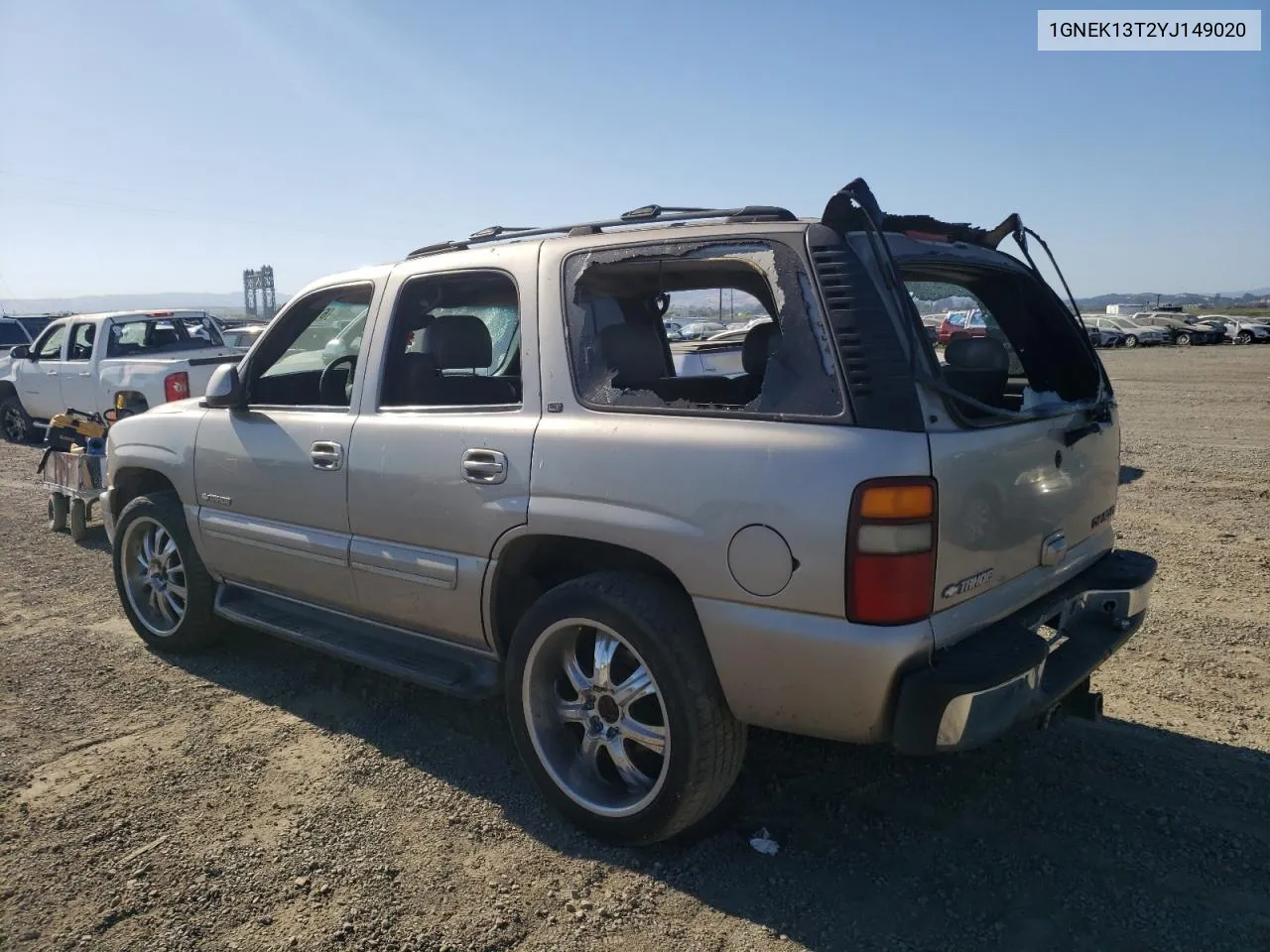 2000 Chevrolet Tahoe K1500 VIN: 1GNEK13T2YJ149020 Lot: 61705654