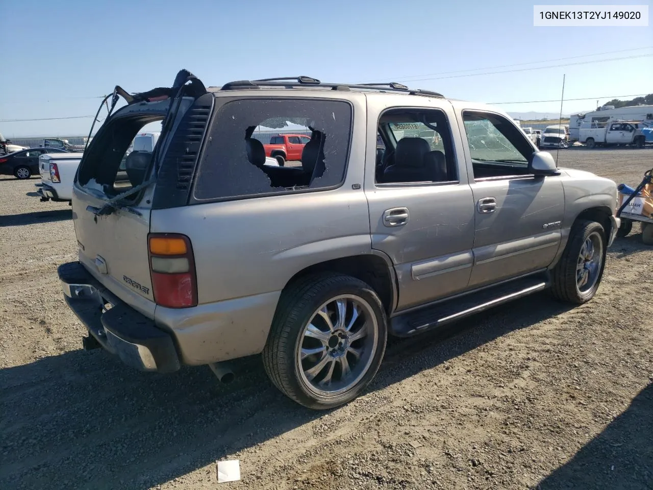 2000 Chevrolet Tahoe K1500 VIN: 1GNEK13T2YJ149020 Lot: 61705654