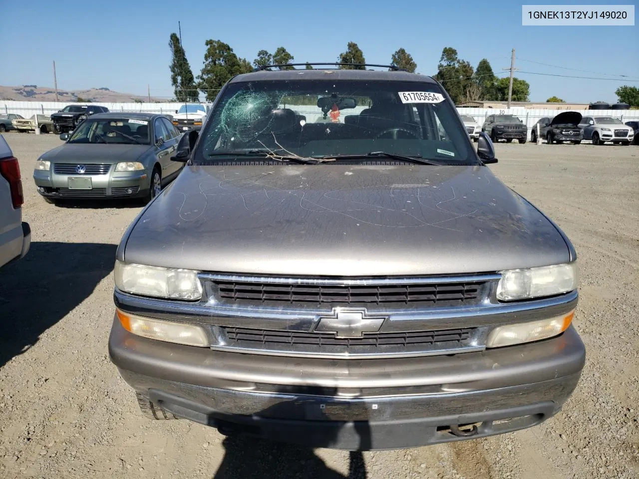 2000 Chevrolet Tahoe K1500 VIN: 1GNEK13T2YJ149020 Lot: 61705654