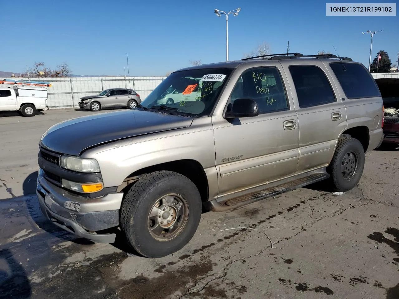 1GNEK13T21R199102 2001 Chevrolet Tahoe K1500