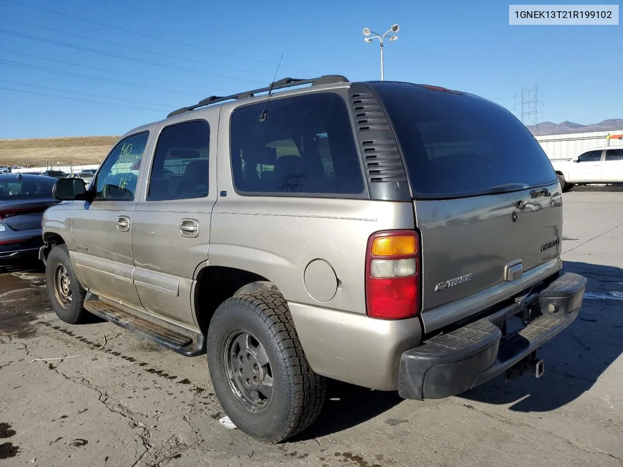 2001 Chevrolet Tahoe K1500 VIN: 1GNEK13T21R199102 Lot: 45090174