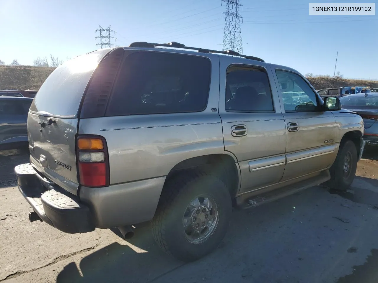 2001 Chevrolet Tahoe K1500 VIN: 1GNEK13T21R199102 Lot: 45090174