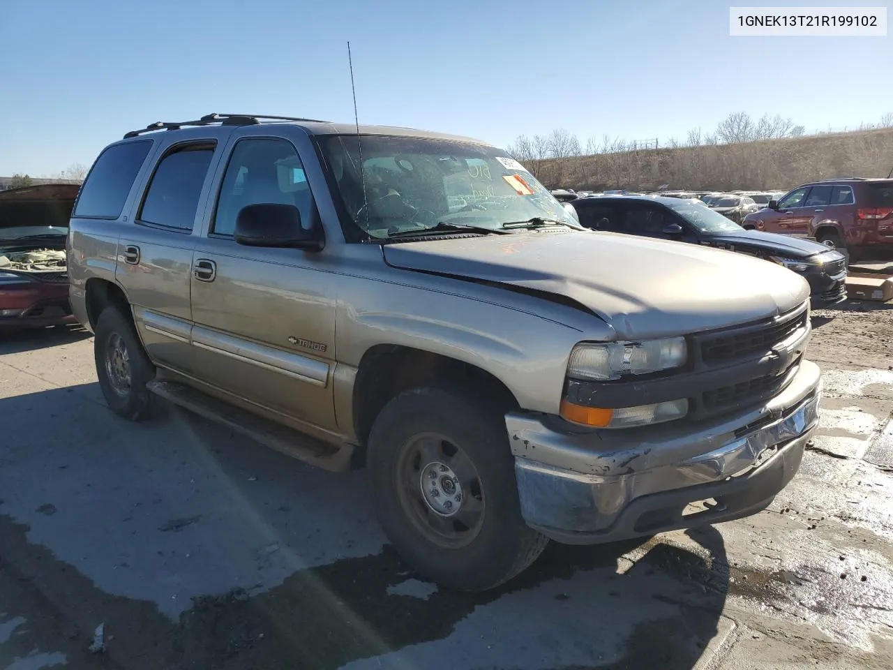 2001 Chevrolet Tahoe K1500 VIN: 1GNEK13T21R199102 Lot: 45090174