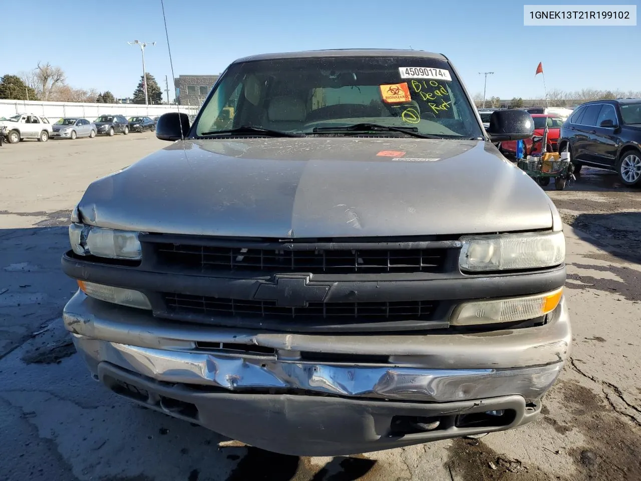 2001 Chevrolet Tahoe K1500 VIN: 1GNEK13T21R199102 Lot: 45090174