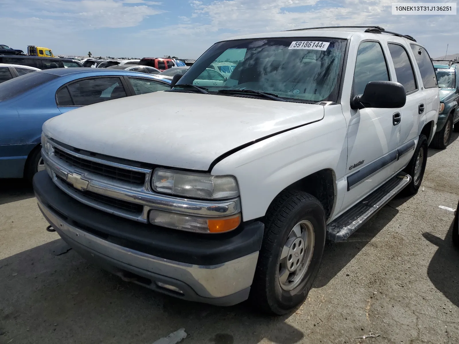 2001 Chevrolet Tahoe K1500 VIN: 1GNEK13T31J136251 Lot: 59186144