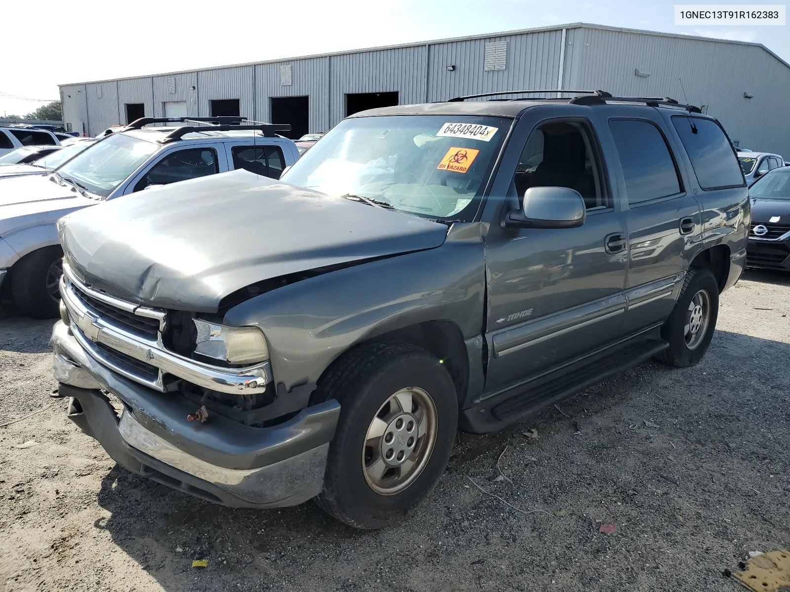 2001 Chevrolet Tahoe C1500 VIN: 1GNEC13T91R162383 Lot: 64348404