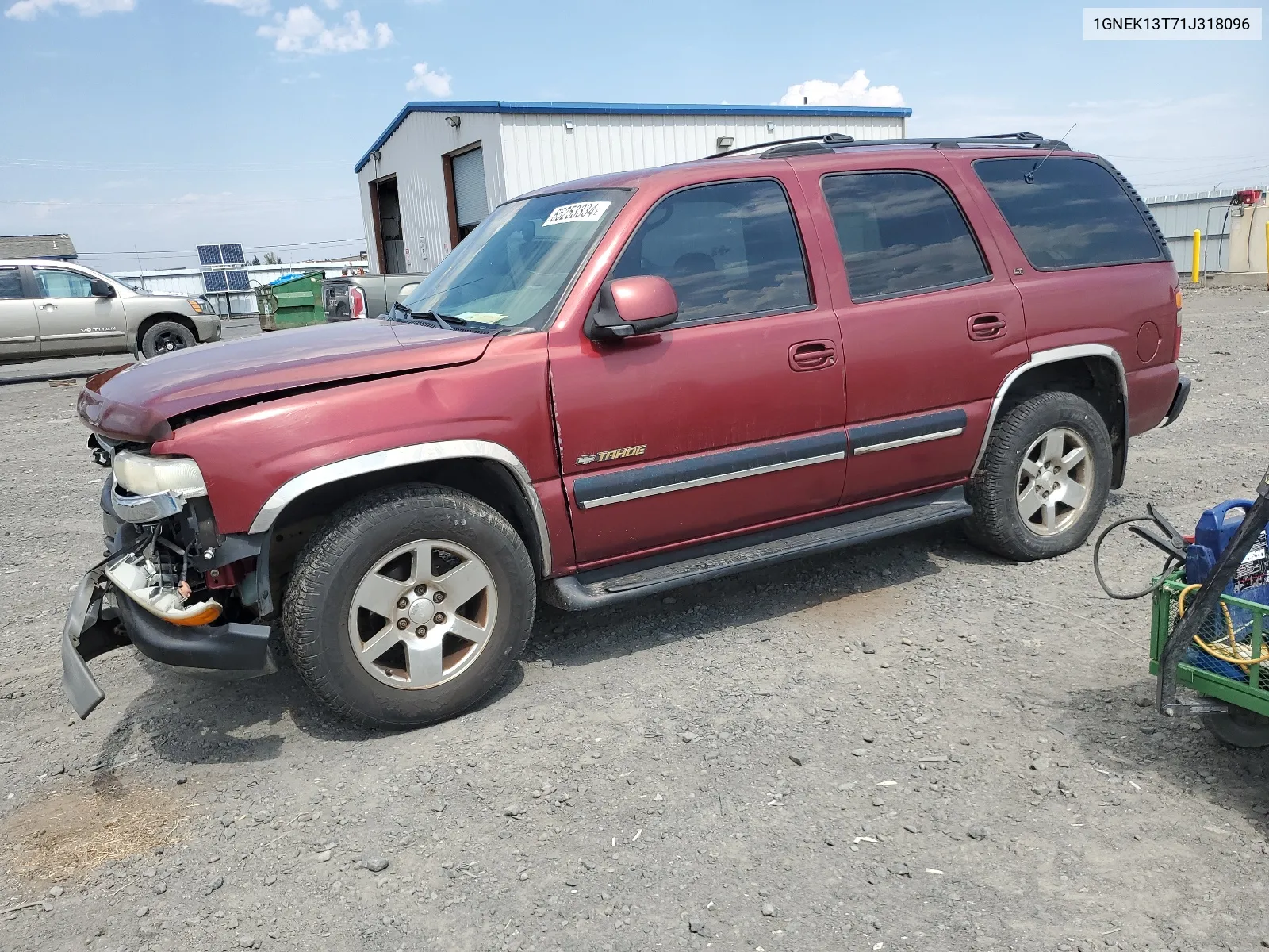 2001 Chevrolet Tahoe K1500 VIN: 1GNEK13T71J318096 Lot: 65253334